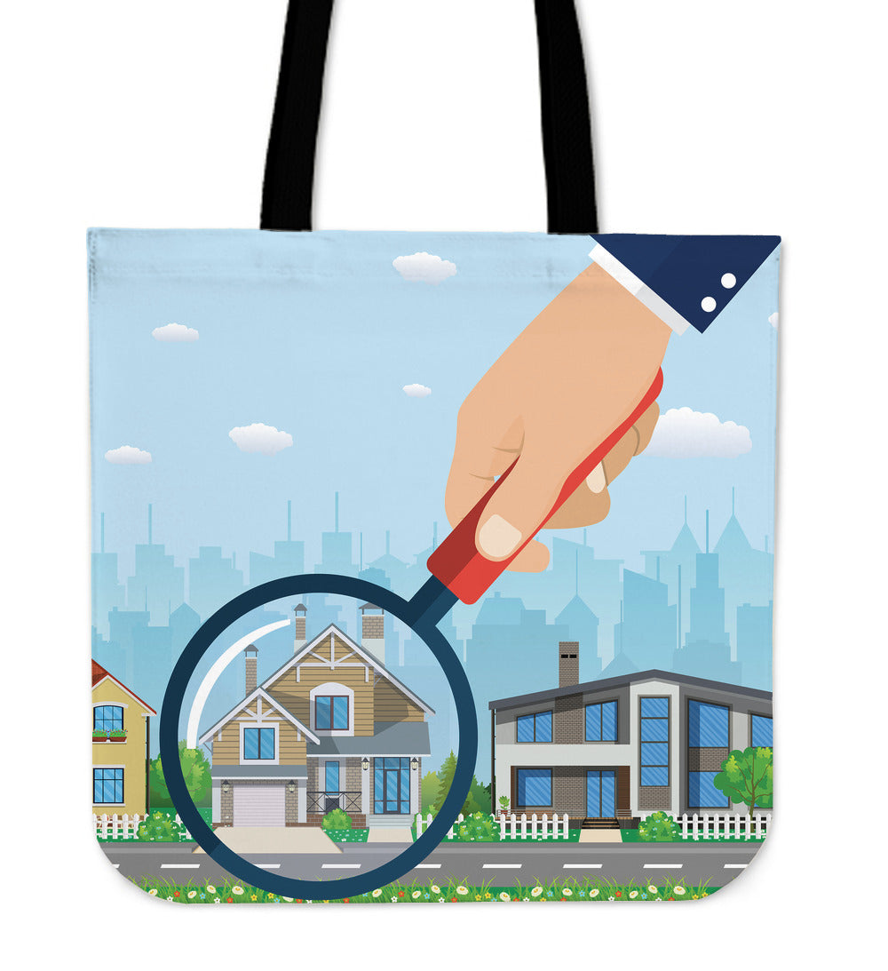 House Search Linen Tote Bag