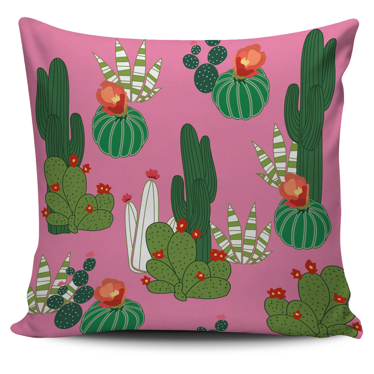 Succulent Cactus Pillow Cover