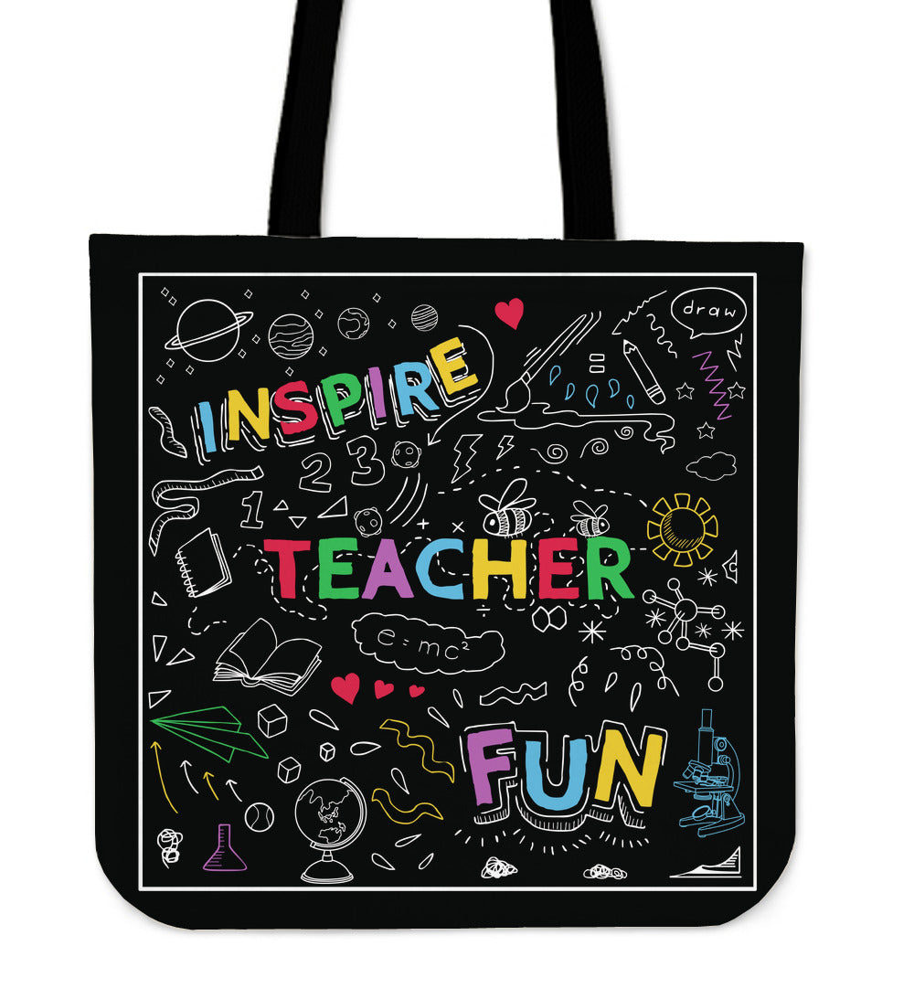 Blackboard Teacher Linen Tote Bag