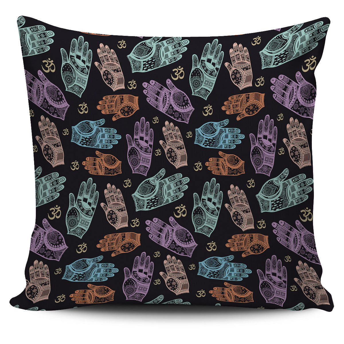 Colorful Om Pillow Cover