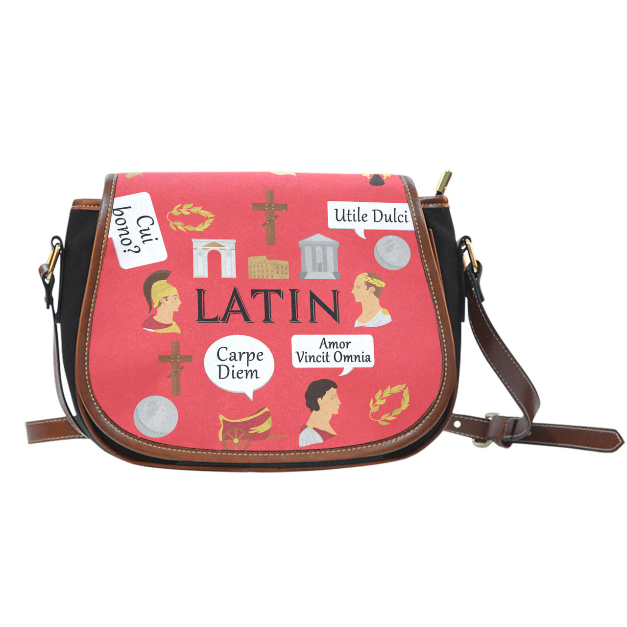 Latin Language Saddle Bag