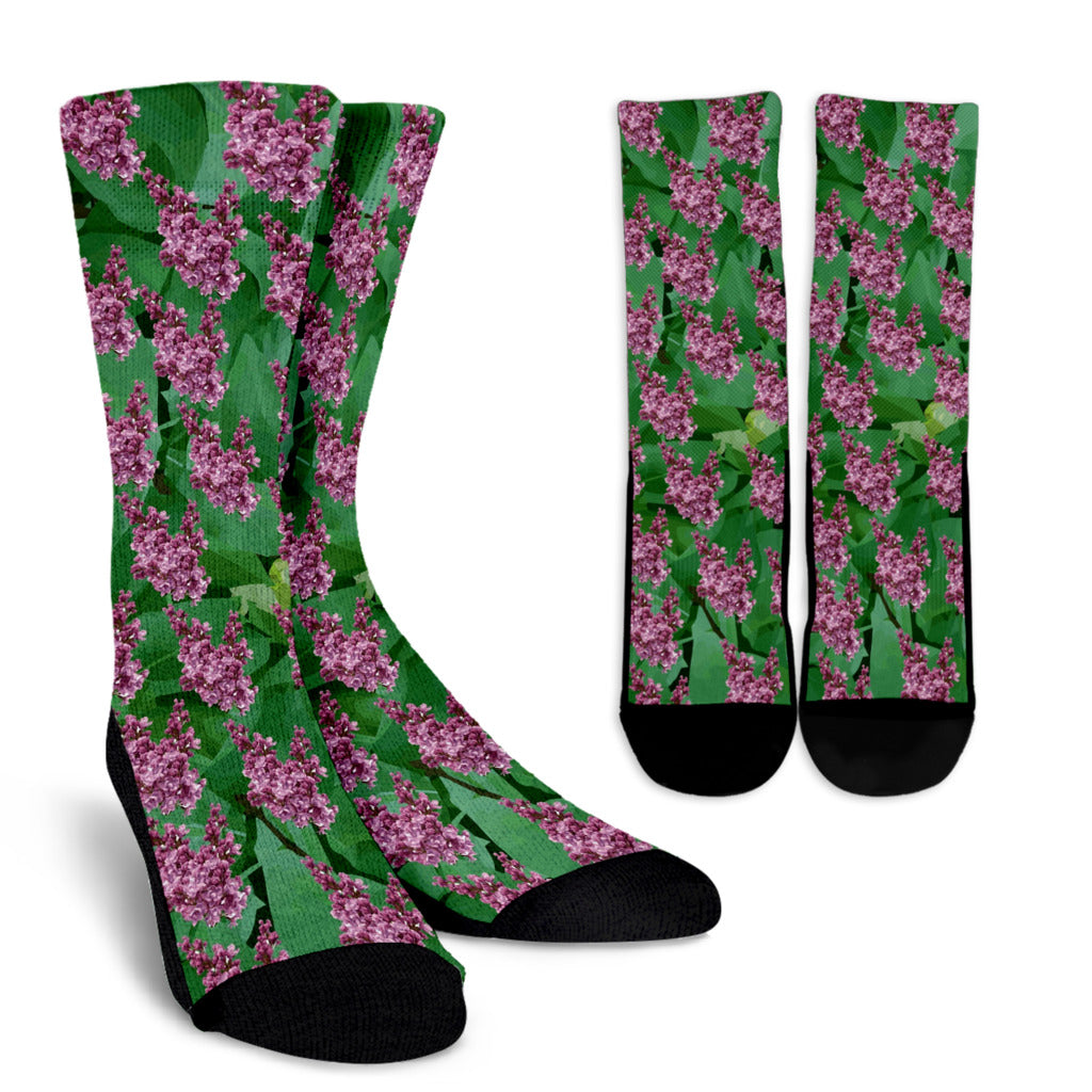 Lilac Garden Socks