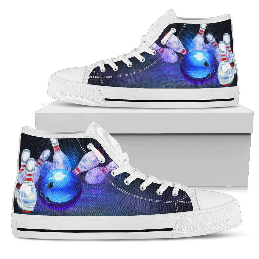 Bowling Themed High Top Shoes