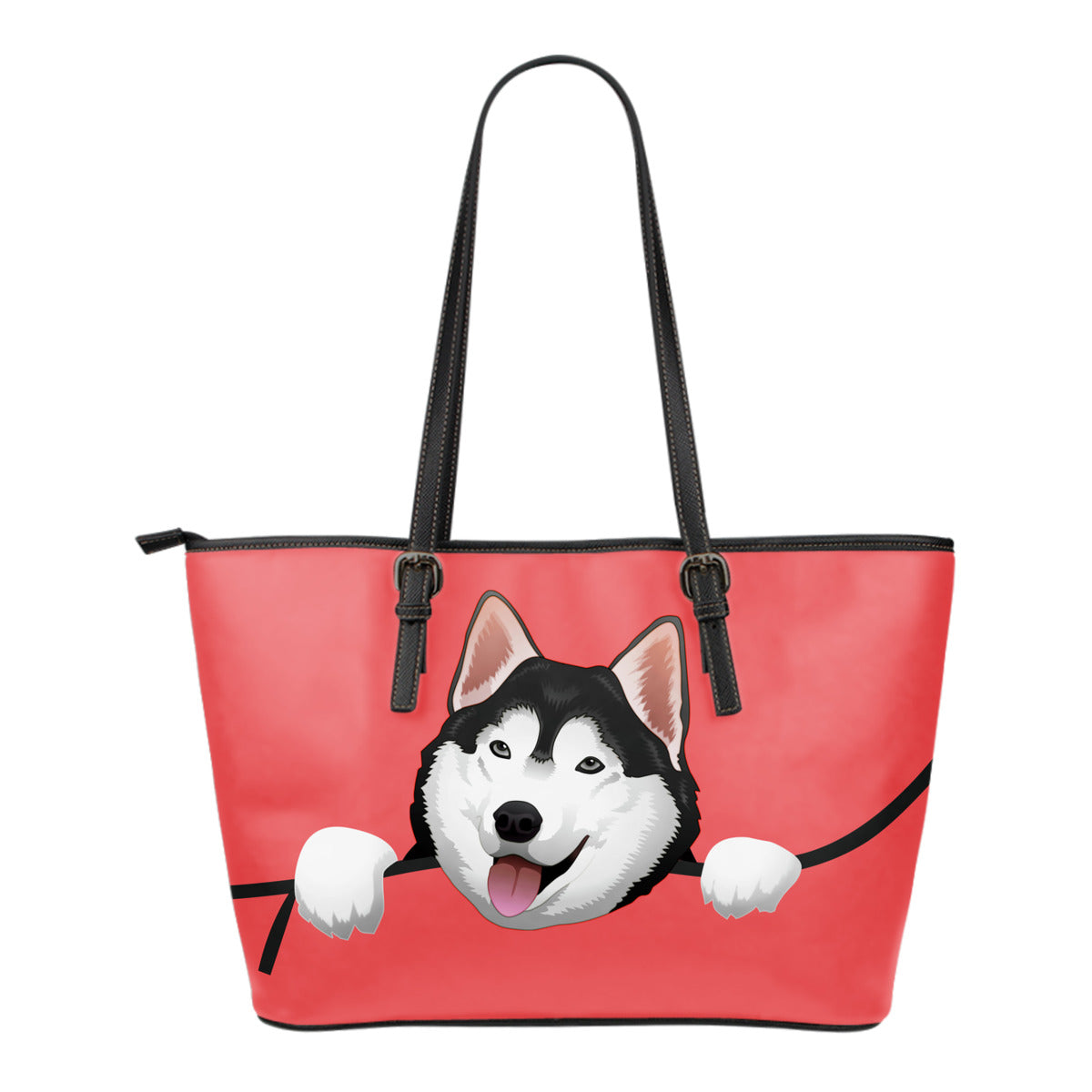 Popping Pup Siberian Husky Tote Bag