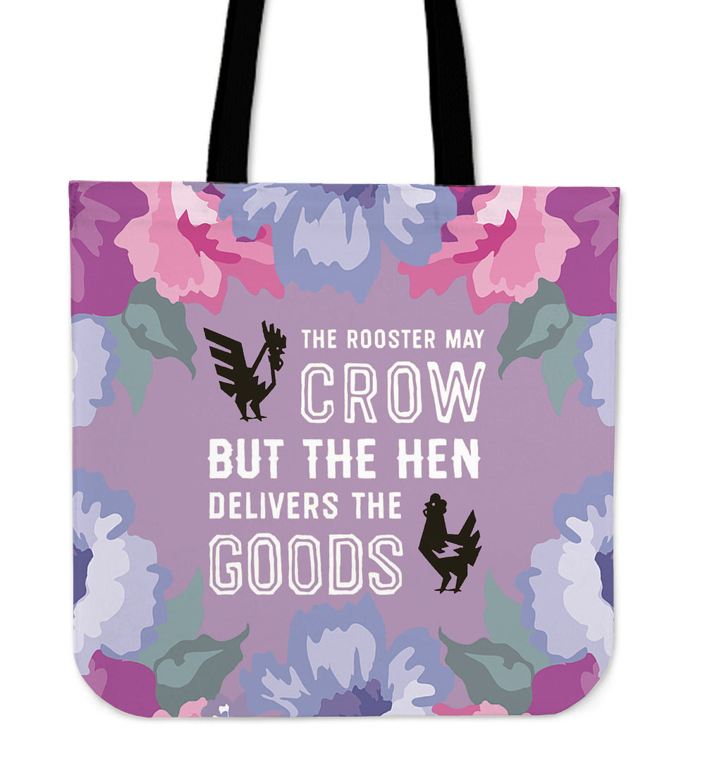 Hen Delivery Linen Tote Bag