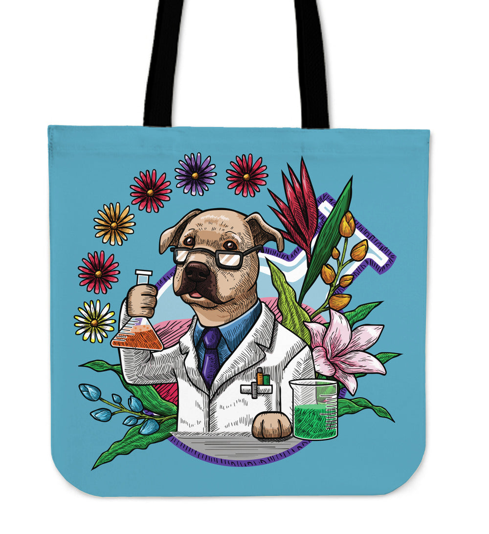 Lab Science Canine Linen Tote Bag