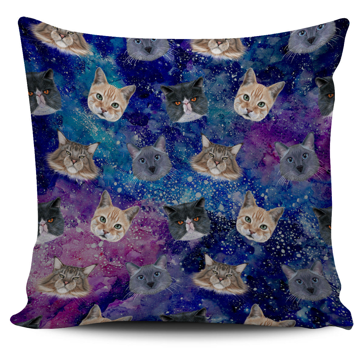 Cosmic Cat Pillow Cover