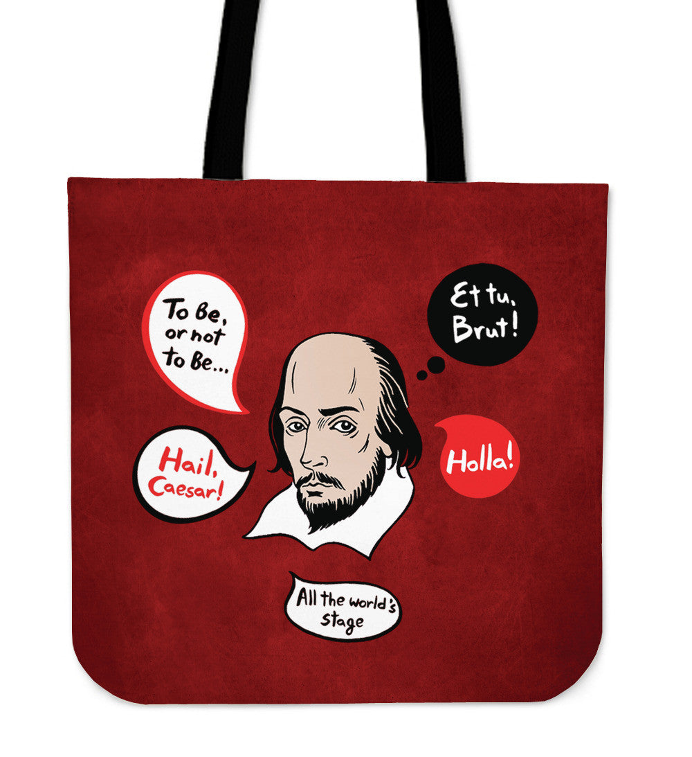 Shakespeare Linen Tote Bag