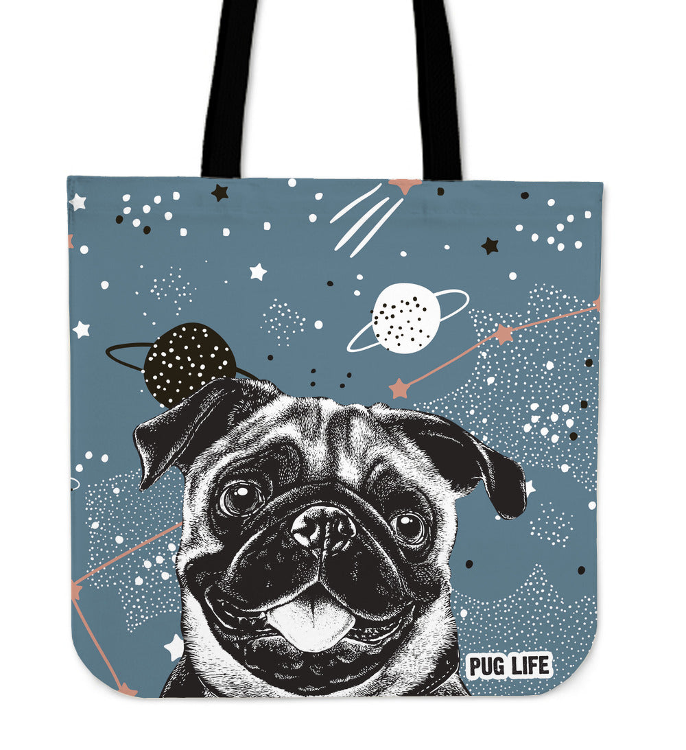 Pug Life Linen Tote Bag