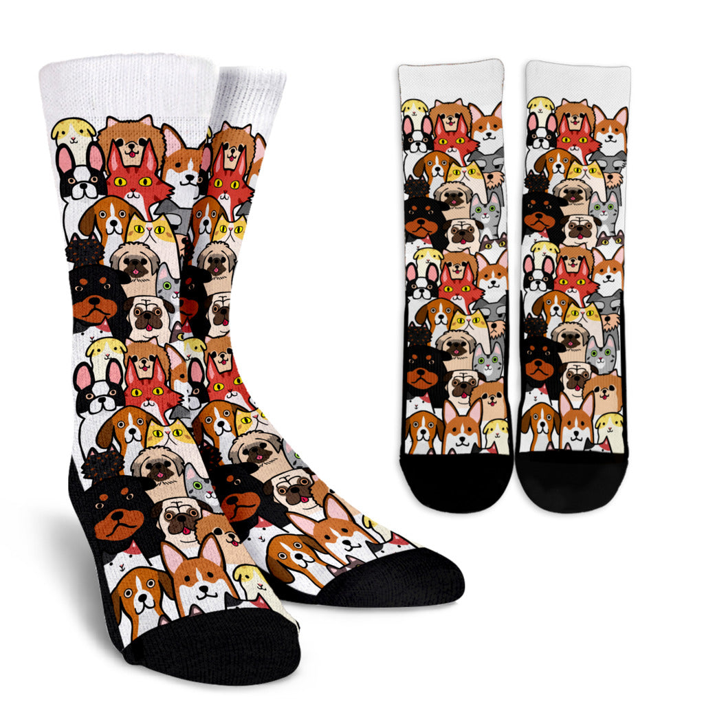 Cats And Dogs Veterinarian Socks