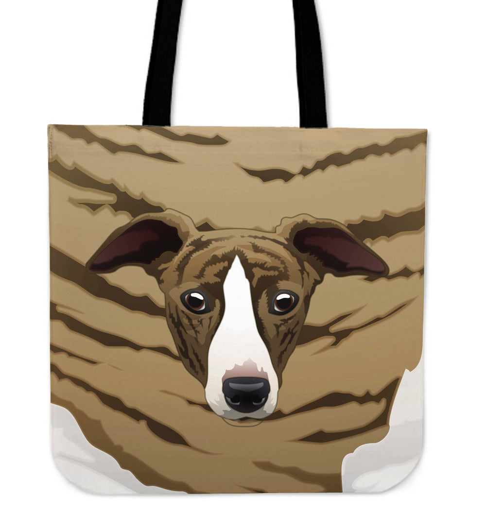 Real Whippet Cloth Tote Bag