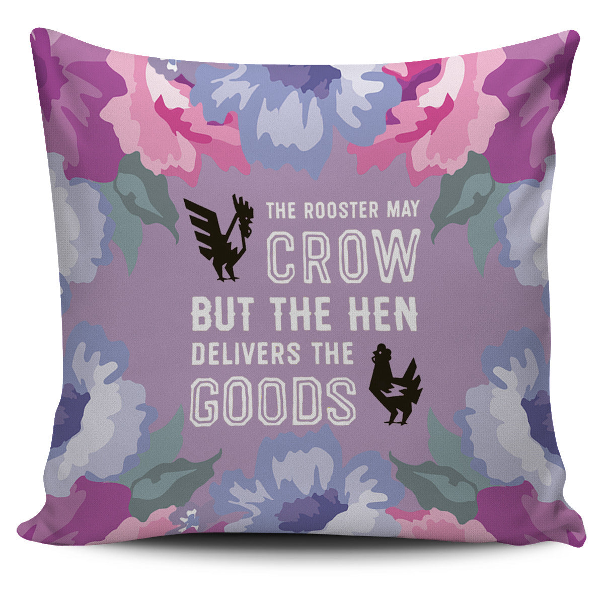 Hen Delivery Pillow Cover