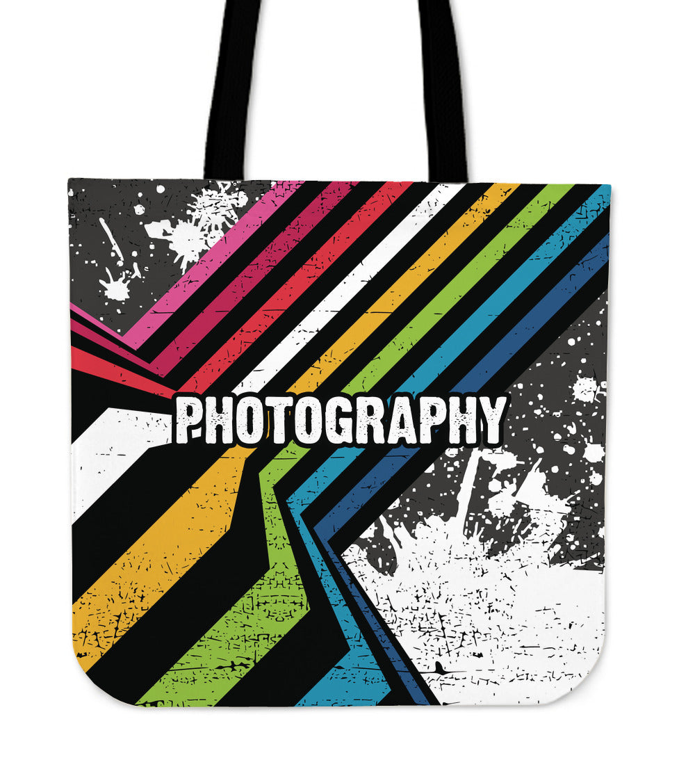 Photography Grunge Linen Tote Bag