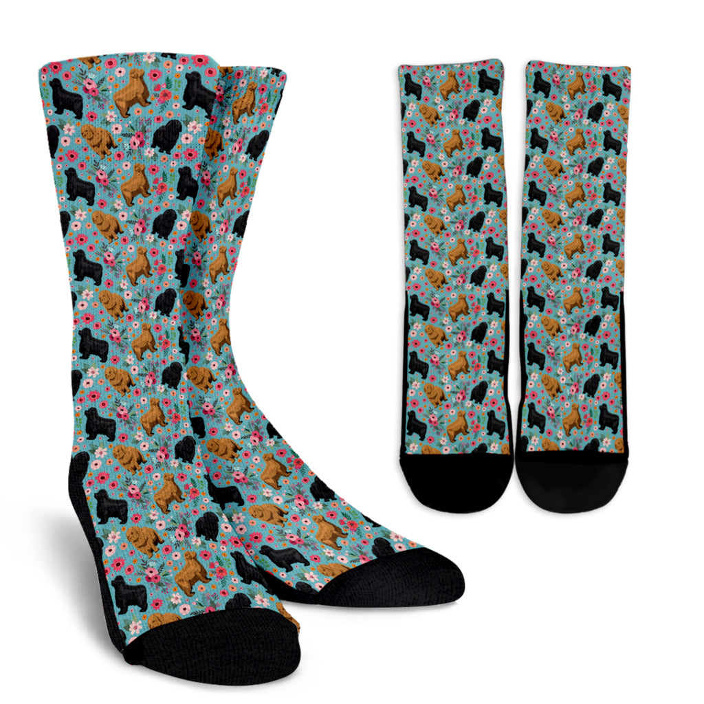 Newfoundland Flower Socks