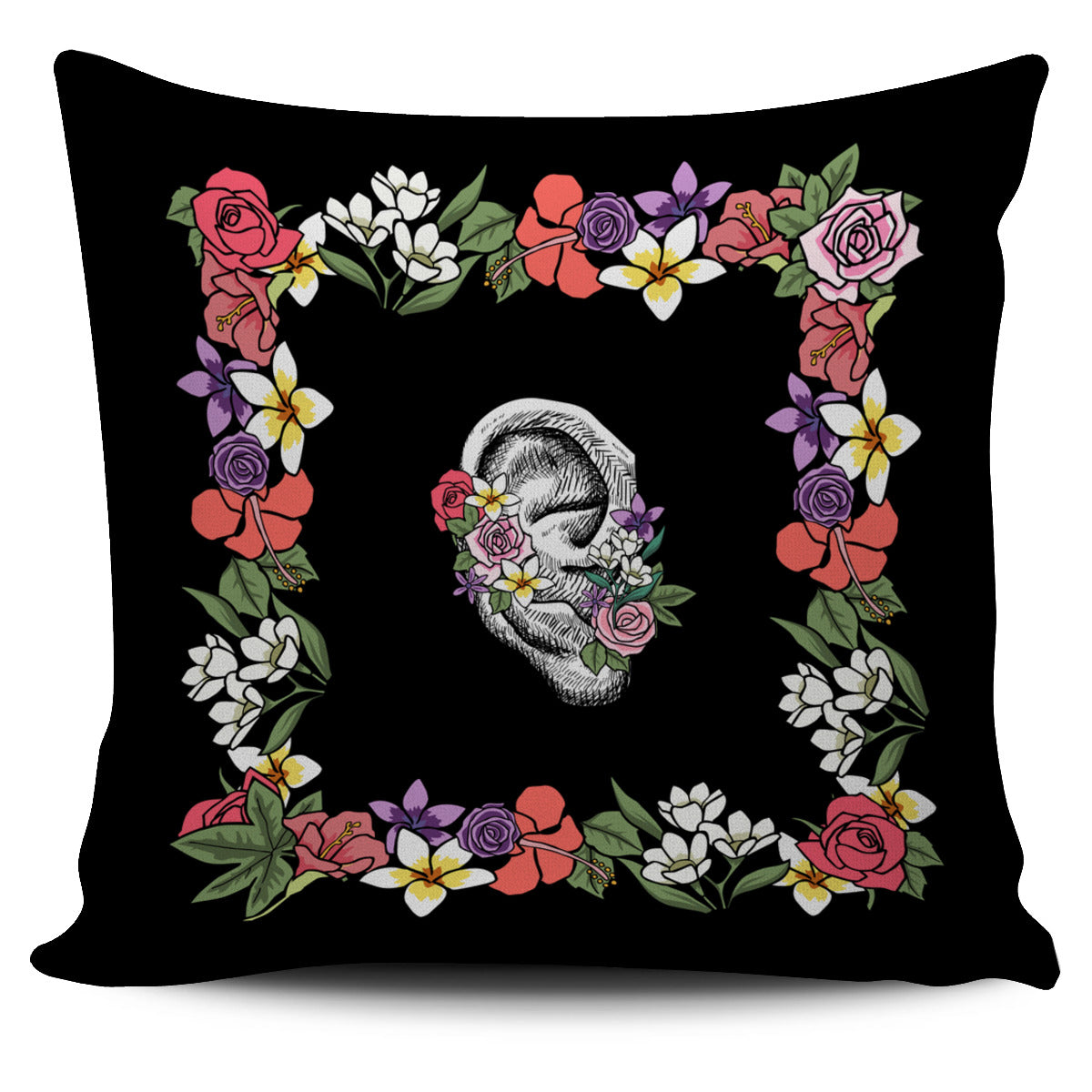 Floral Anatomy Ear Pillow Cover