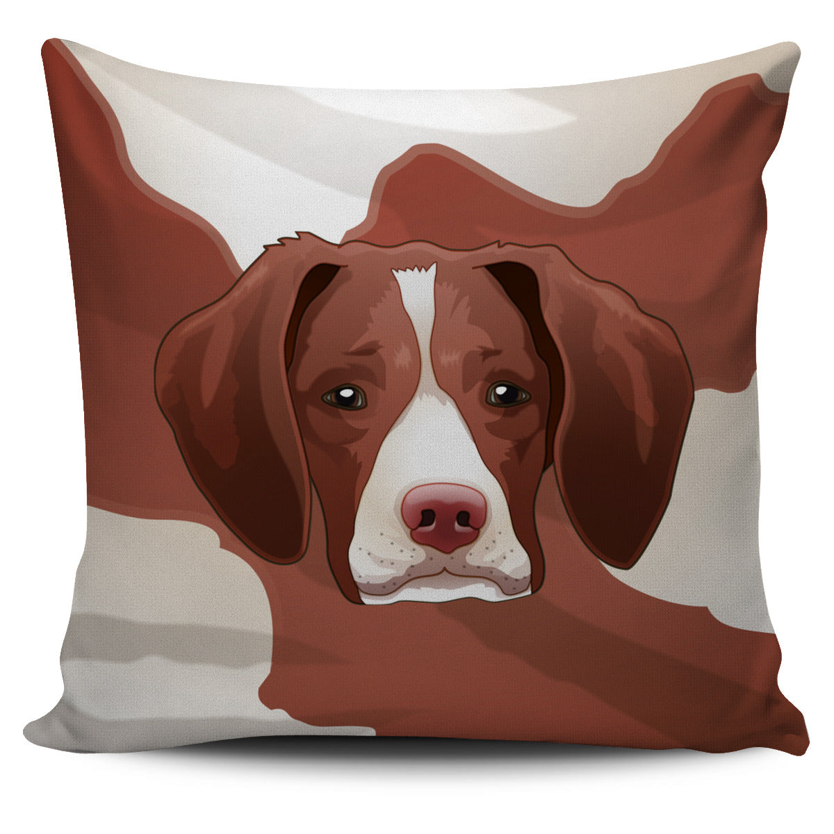 Real Brittany Spaniel Pillow Cover