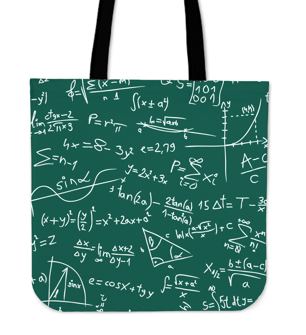 Math Formula Linen Tote Bag