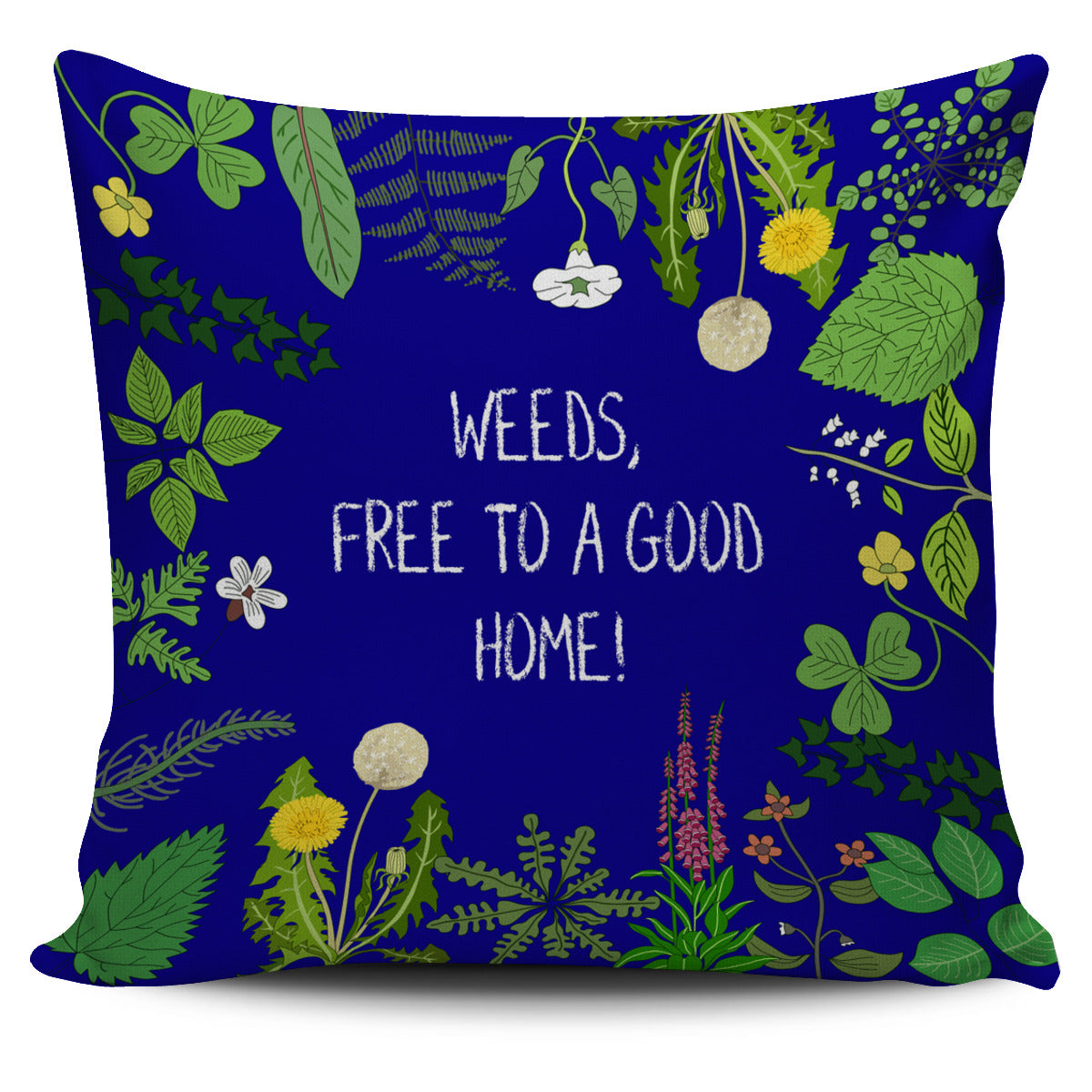 Weed Garden Pillow Cover