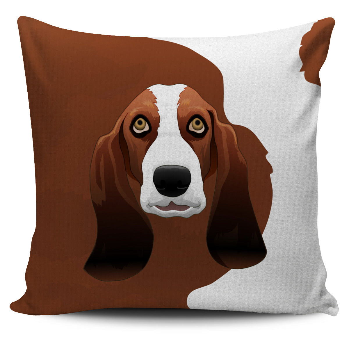 Real Basset Hound Pillow Cover
