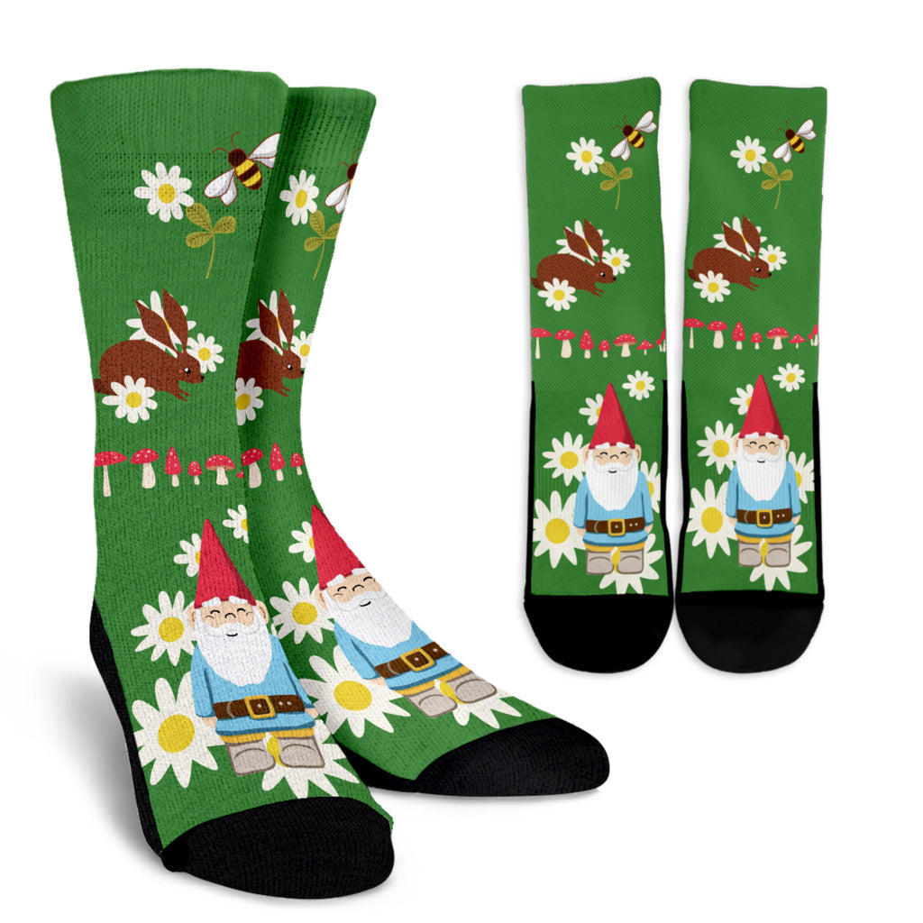 Gnome Fairy Garden Socks