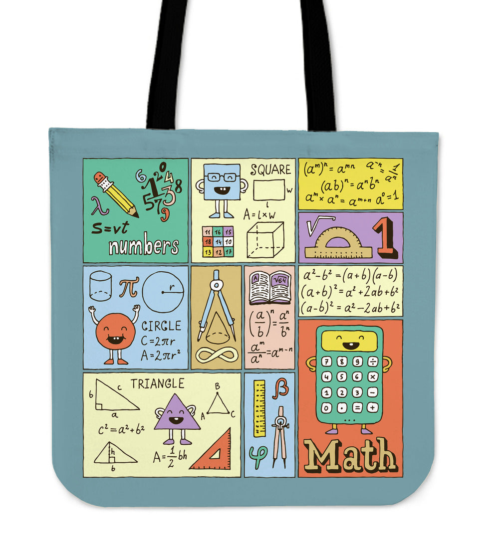 Mathematics Doodle Linen Tote Bag