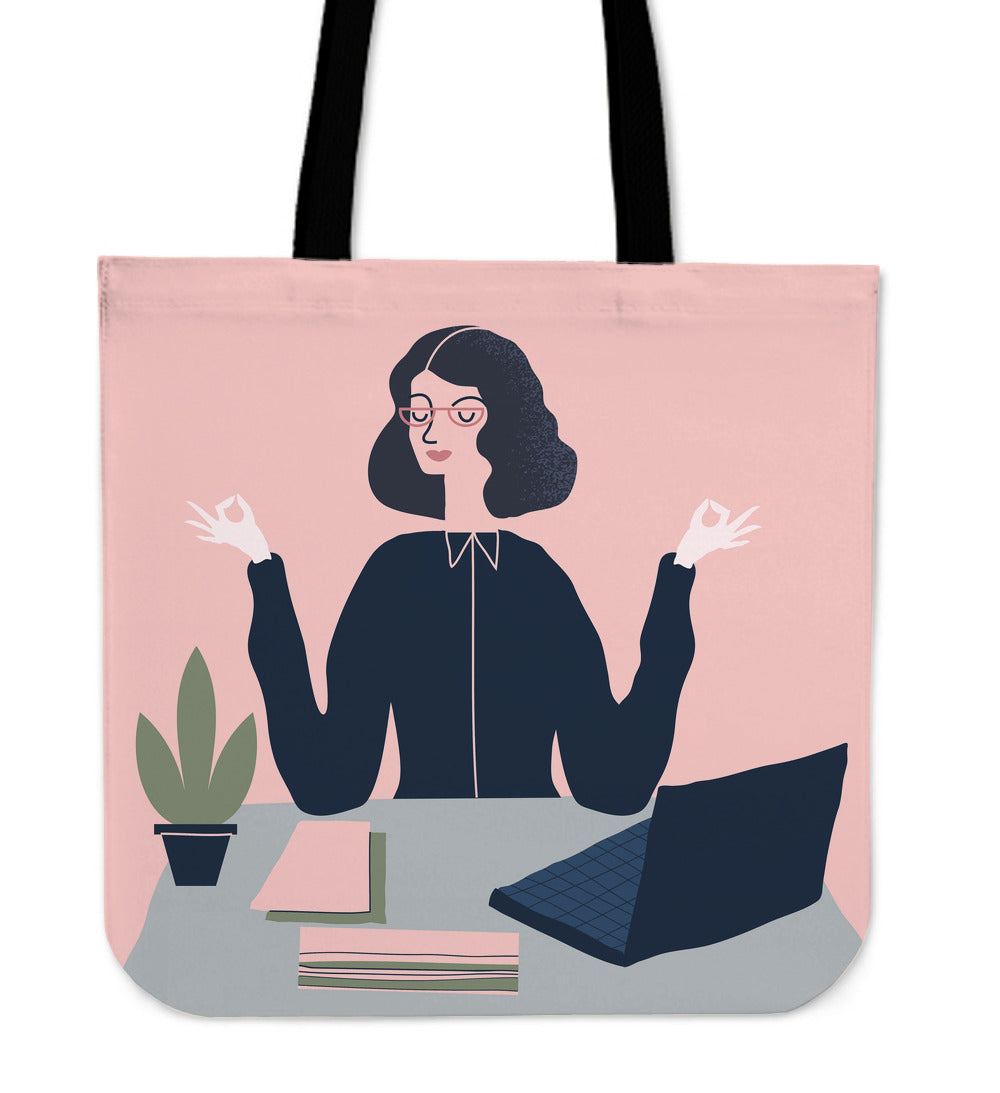 Business Zen Linen Tote Bag