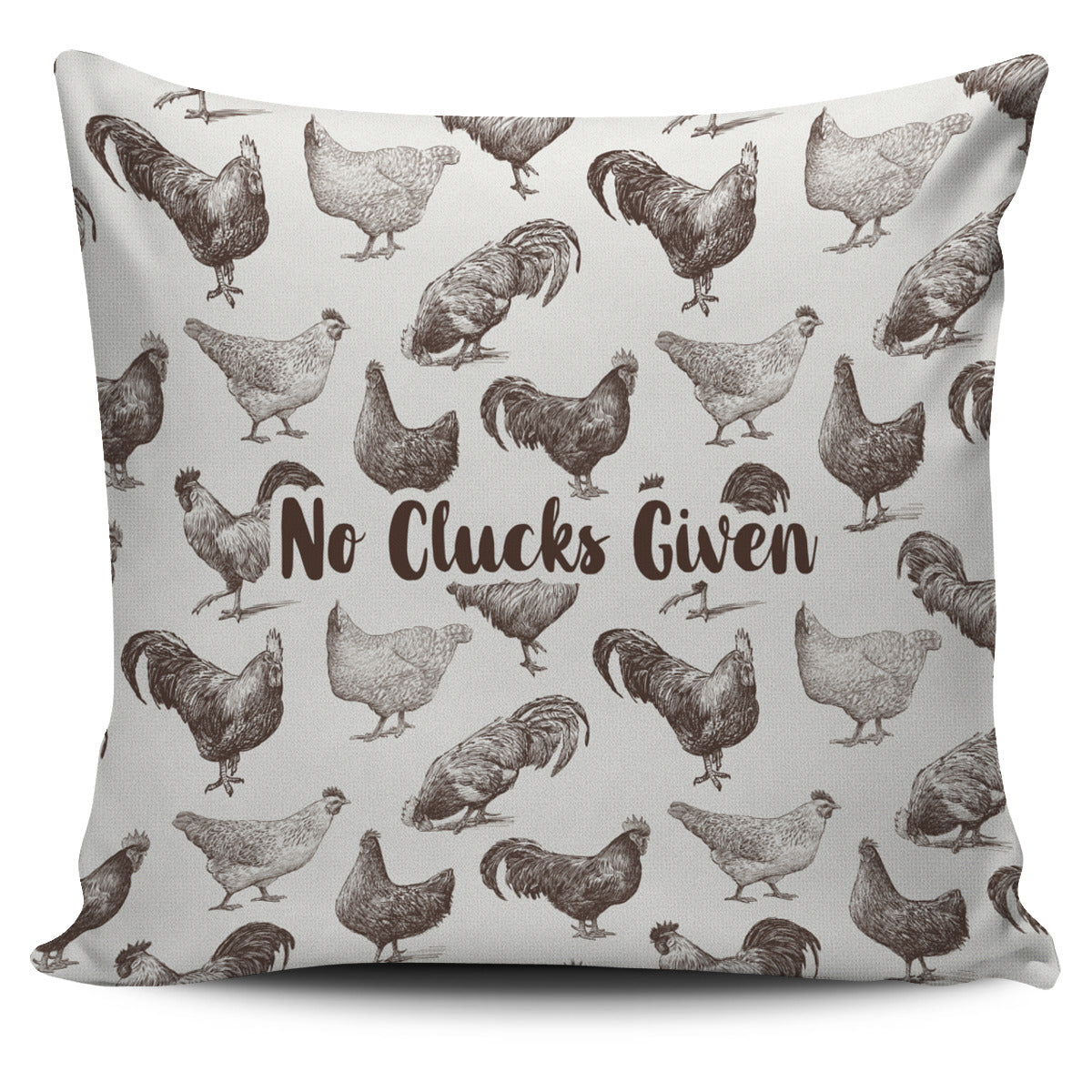 Chicken Clucks Pillow Cover