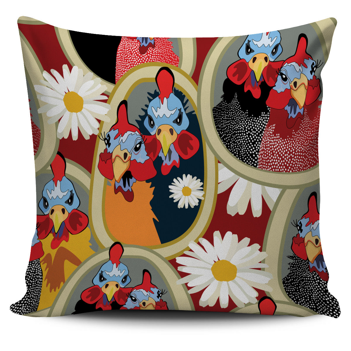Couple Ol Chickens Pillow Case