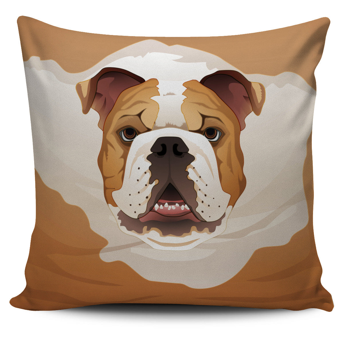 Real English Bulldog Pillow Cover