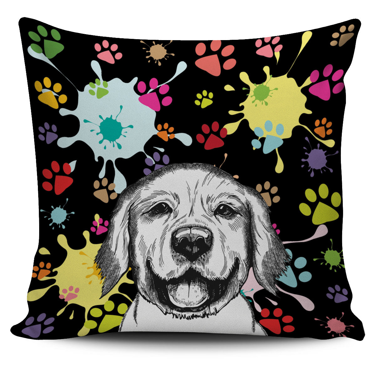 Artsy Labrador Pillow Cover