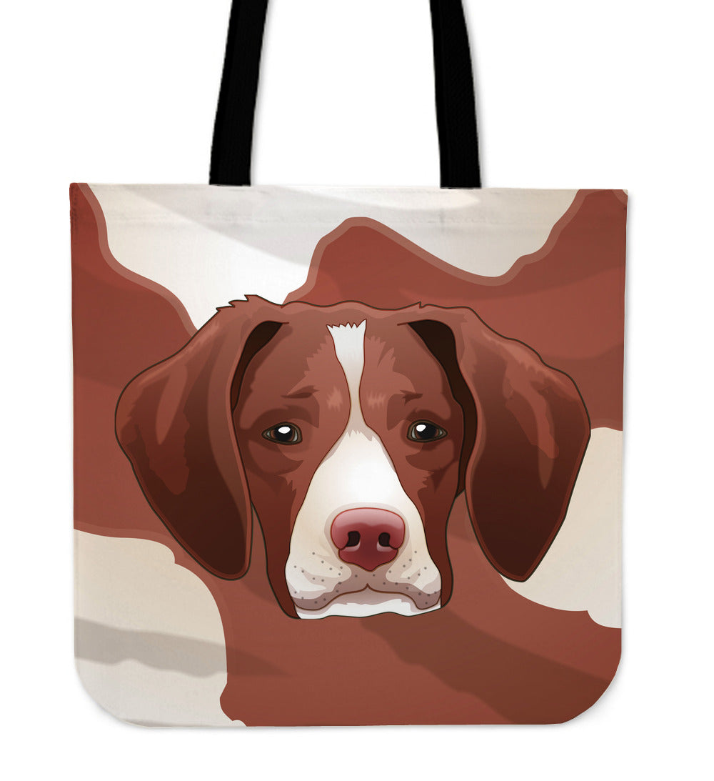 Real Brittany Spaniel Cloth Tote Bag