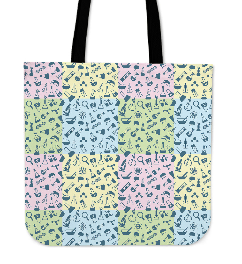 Science Symbols Linen Tote Bag