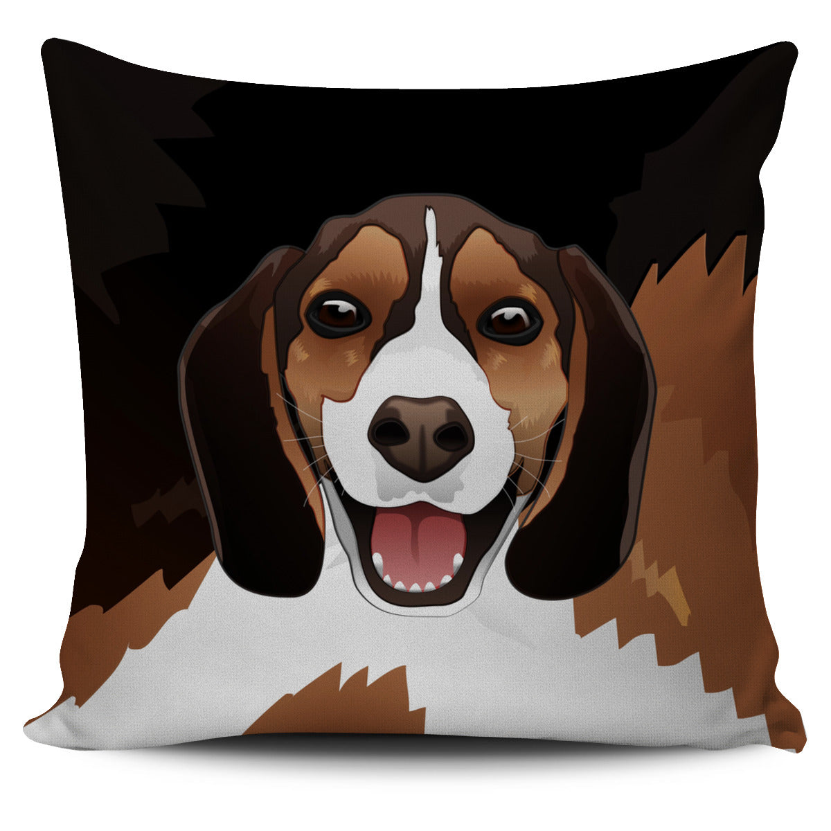 Real Beagle Dog Pillow Cover