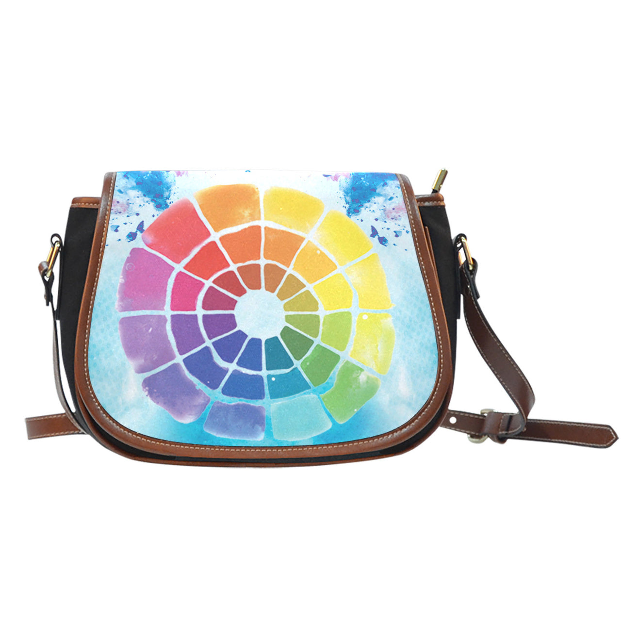 Color Wheel Saddle Bag