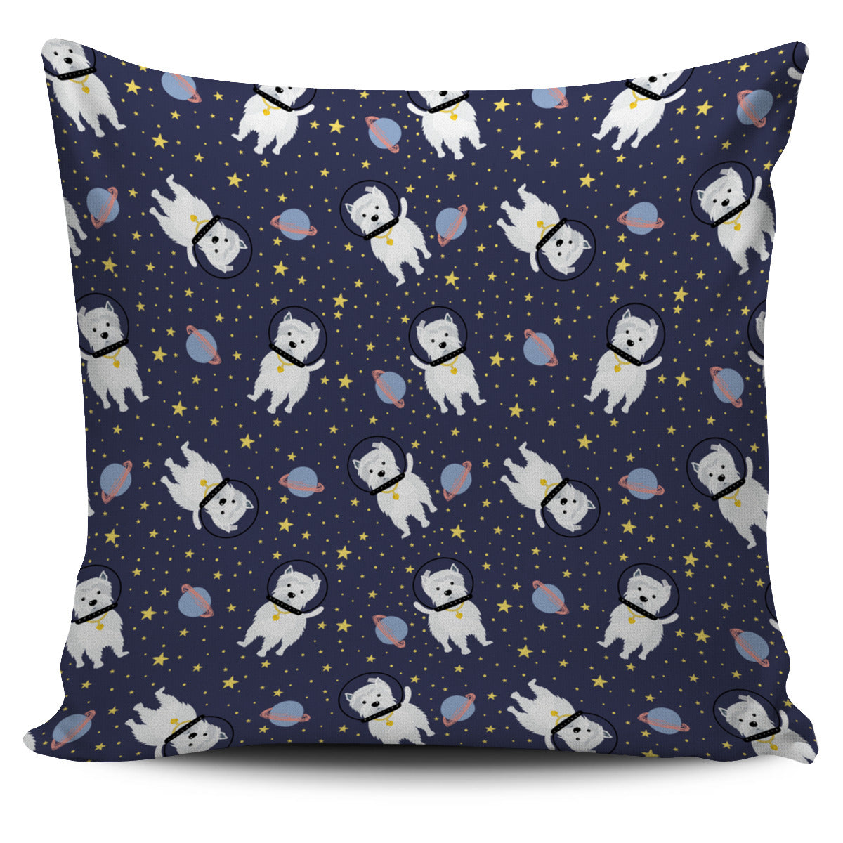 Space Westie Pillow Cover