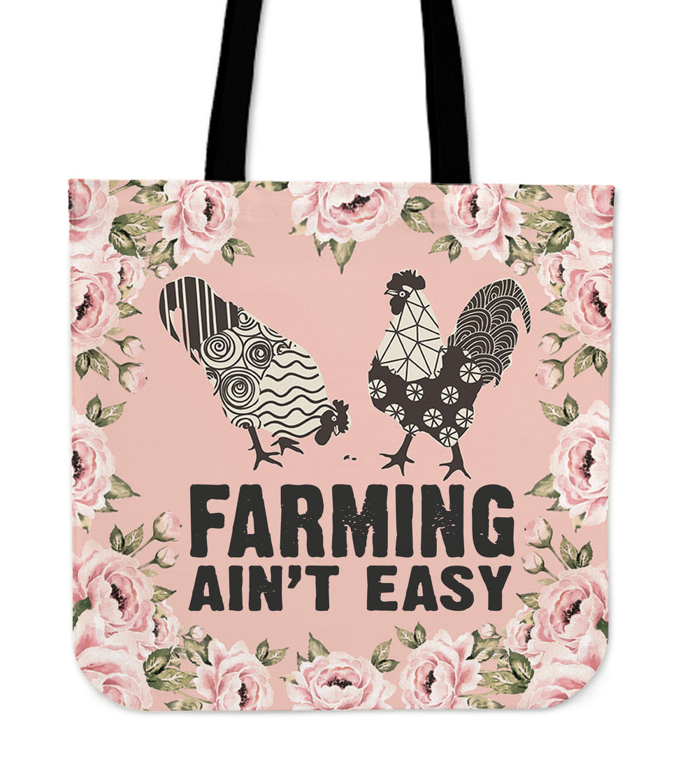 Farming Ain't Easy Linen Tote Bag