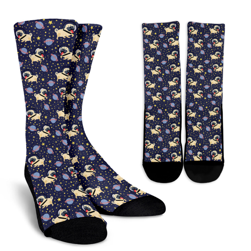 Space Pug Socks