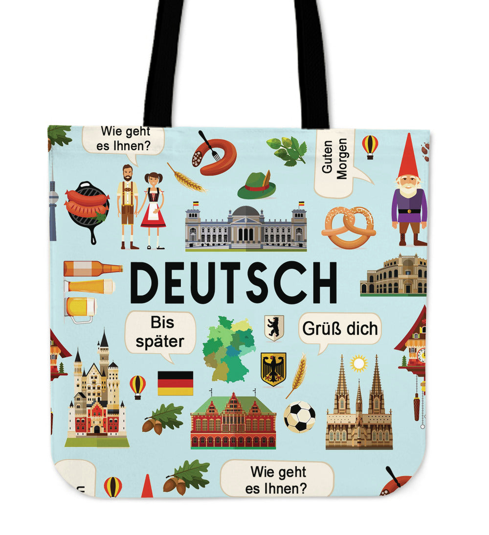 German Teacher Linen Tote Bag