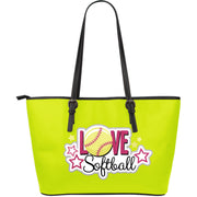 Love Softball Tote Bag