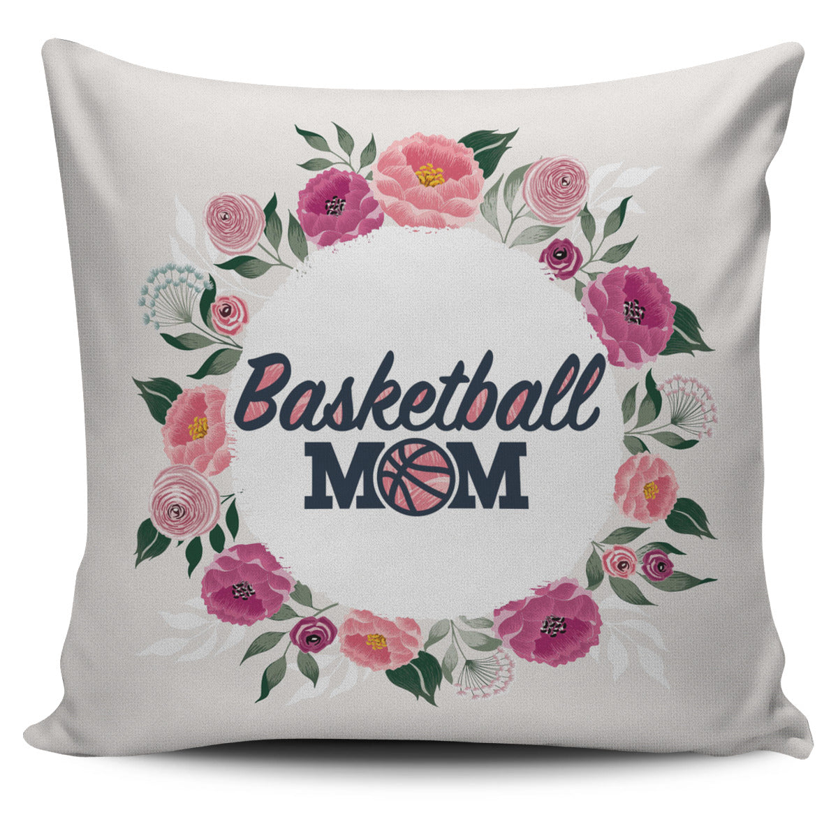 Basketball Mom Pillow Cover
