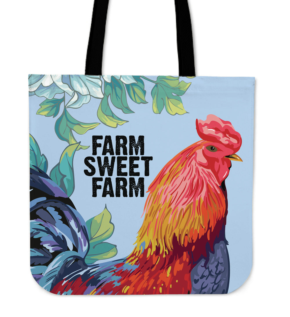 Farm Sweet Farm Linen Tote Bag