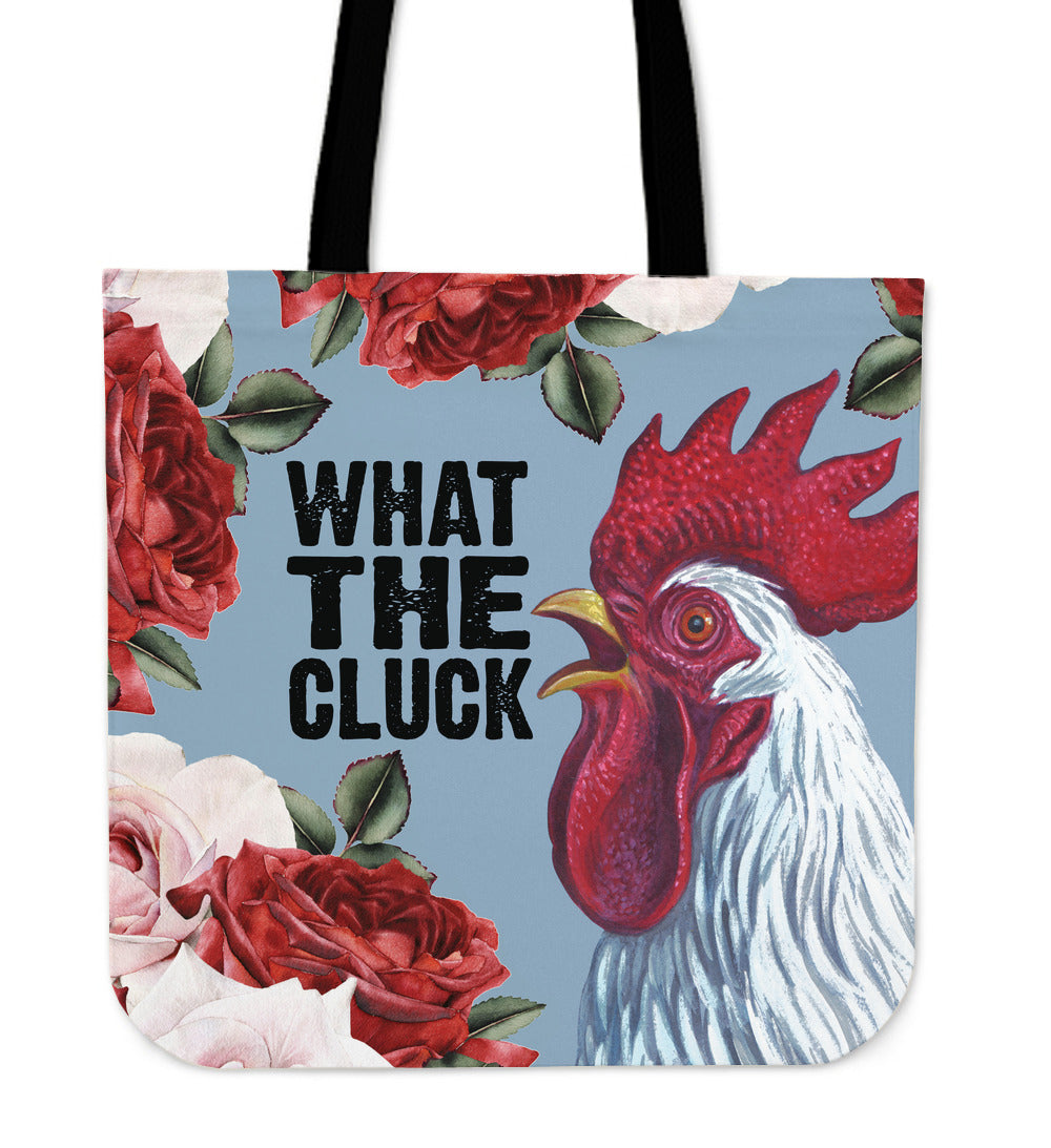 What The Cluck Linen Tote Bag
