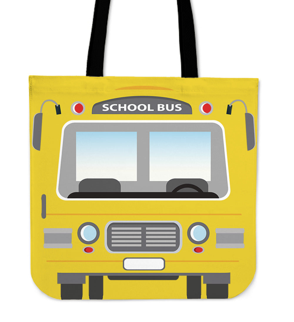 School Bus Driver Linen Tote Bag