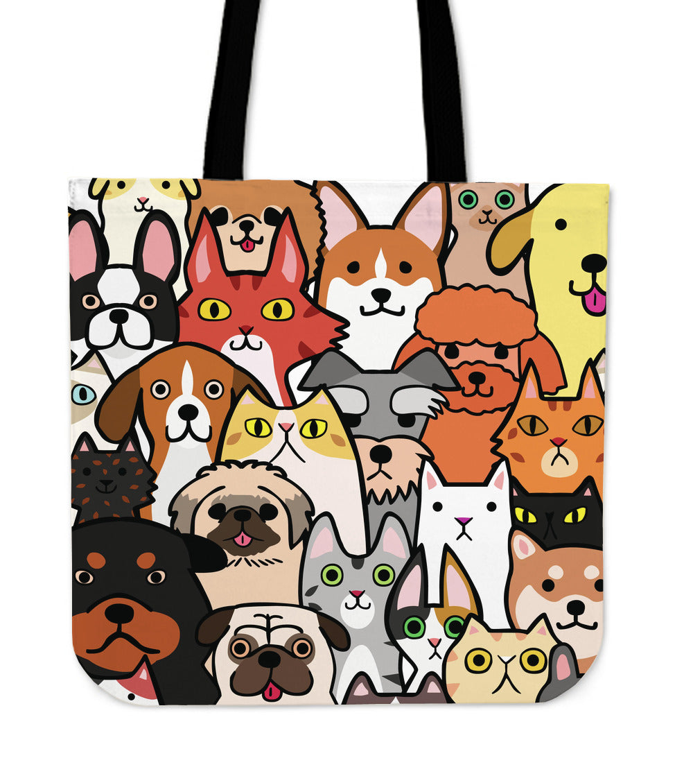 Cats And Dogs Veterinarian Cloth Tote Bag