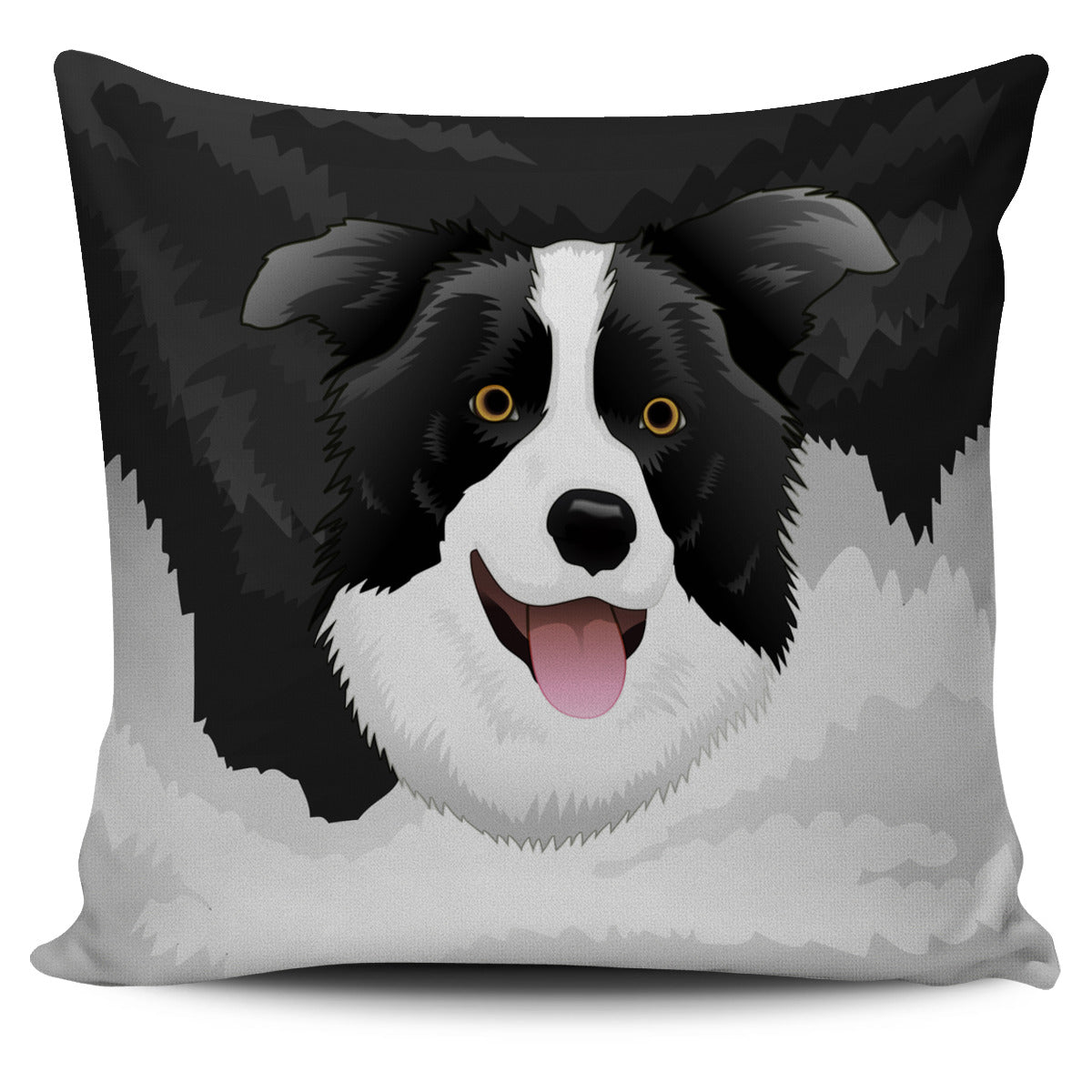 Real Border Collie Pillow Cover
