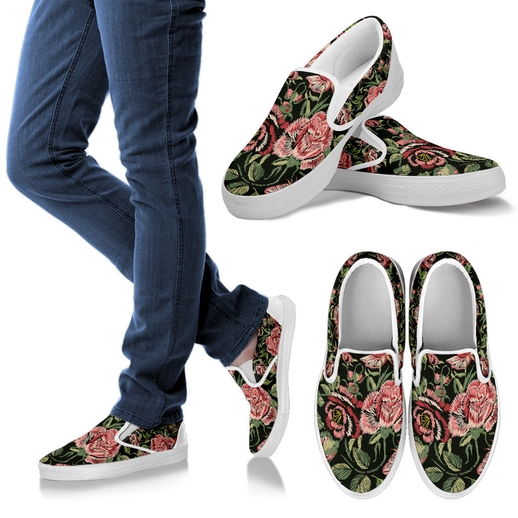Embroidery Style Slip Ons