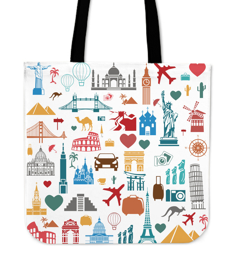 Travel Stickers Tote Bag