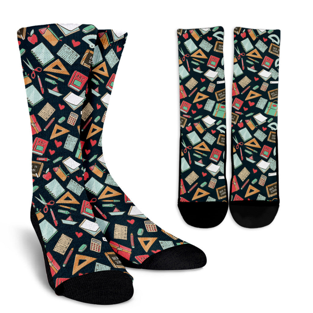 Teacher Pattern Socks
