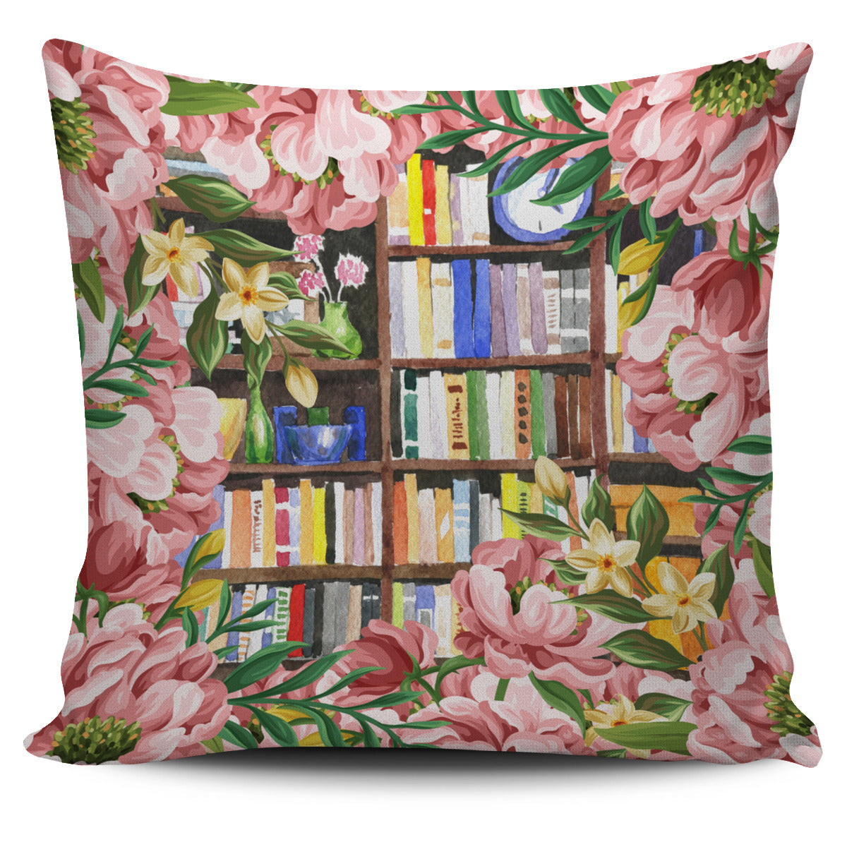 Cozy Library Nook Pillow Cover