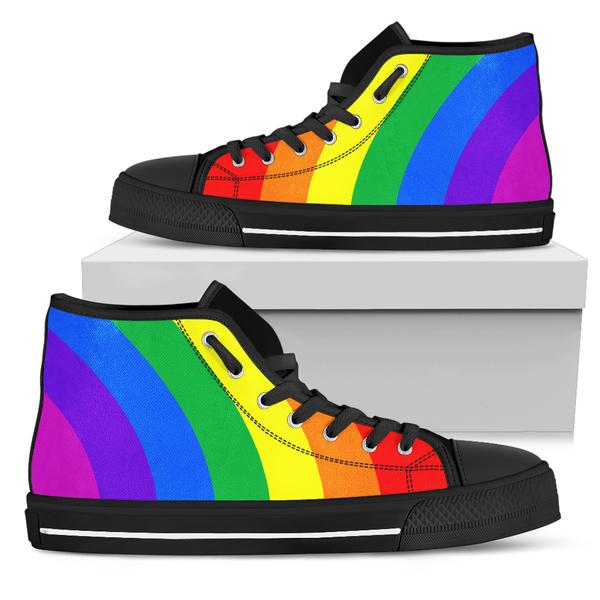 Rainbow shops Sneakers Custom LGBTQ Low Top